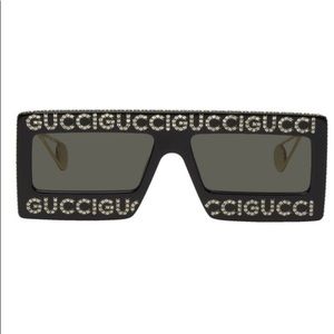 Gucci black crystal sunglasses